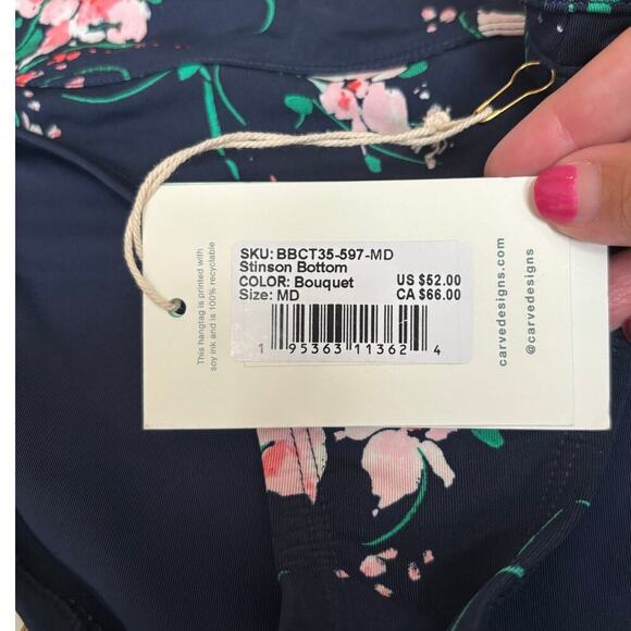 Carve Design Women's Bouquet Stinson Standard Bottom Swimsuit Size M - Picture 8 of 8